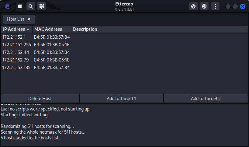 Ettercap Step 4